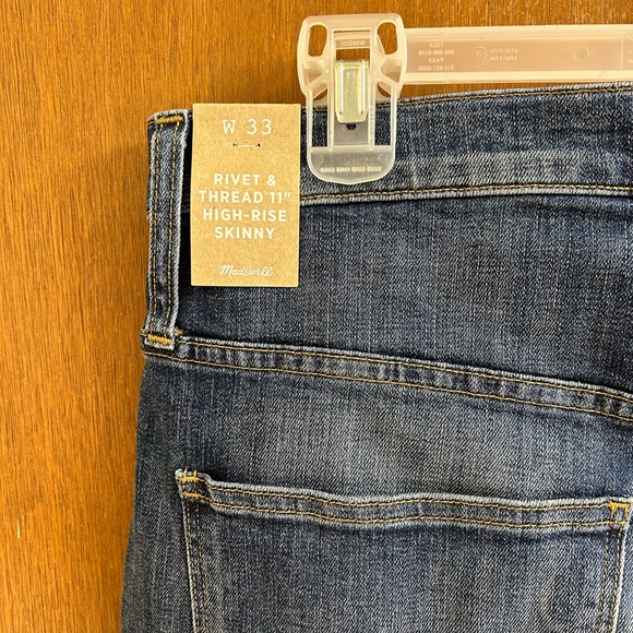 NWT Rivet & Thread Madewell 11 inch High Rise Skinny Jean - Picture 5 of 5